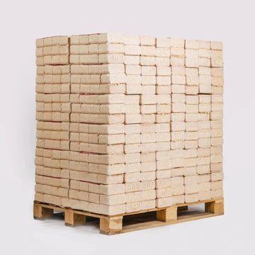 Briquettes de madeira (Pellini) sem orifícios – palete de 960 kg